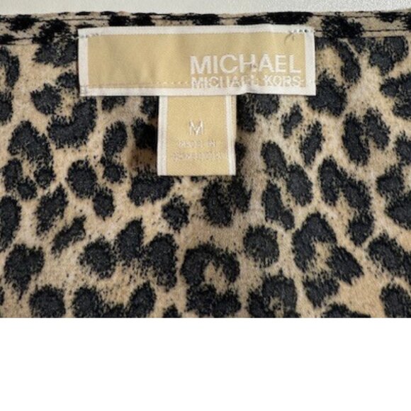 Michael by Michael Kors Women’s Leopard Print Top Size M - Picture 3 of 5